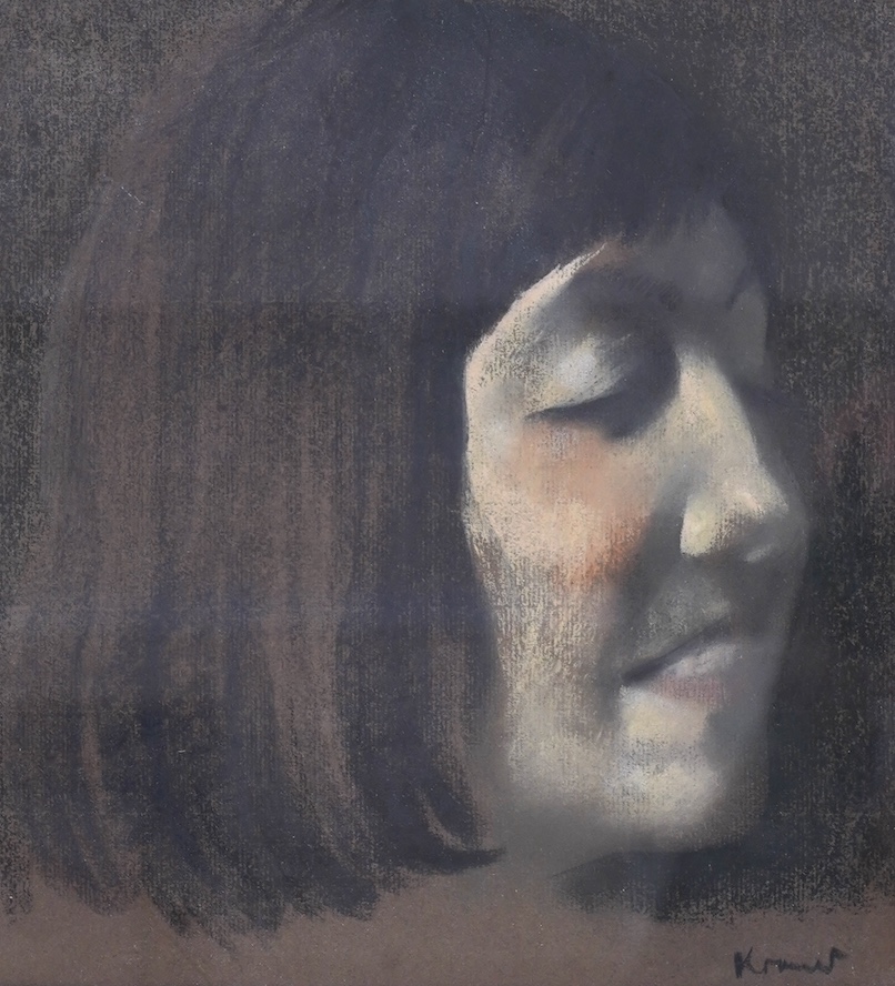 Jacob Kramer, Ukrainian/British 1892-1962, 'Head of a Girl'